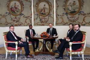 Ceremonia złożenia listów uwierzytelniających od nowych ambasadorów w Polsce: Państwa Katar, Republiki Gwinei, Republiki Zimbabwe, Burkiny Faso, Zjednoczonej Republiki Tanzanii oraz Republiki San Marino