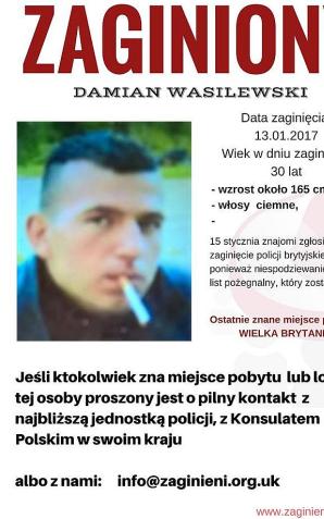 Anglia: Damian może potrzebować pomocy!