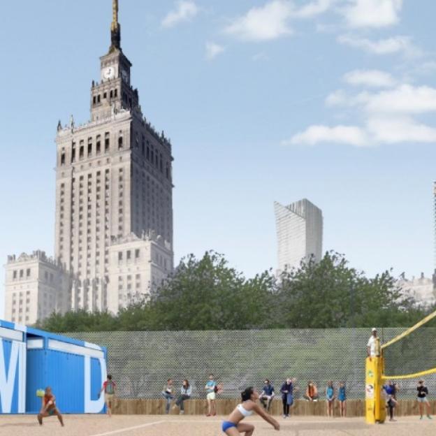 Plażowanie w samym centrum Warszawy! Cztery piaszczyste boiska oraz miejska plaża
