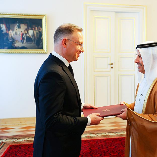 Ceremonia złożenia listów uwierzytelniających od nowych ambasadorów w Polsce: Państwa Katar, Republiki Gwinei, Republiki Zimbabwe, Burkiny Faso, Zjednoczonej Republiki Tanzanii oraz Republiki San Marino