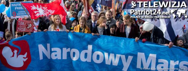 [VIDEO] Ulicami Warszawy przeszedł Narodowy Marsz Życia 2024